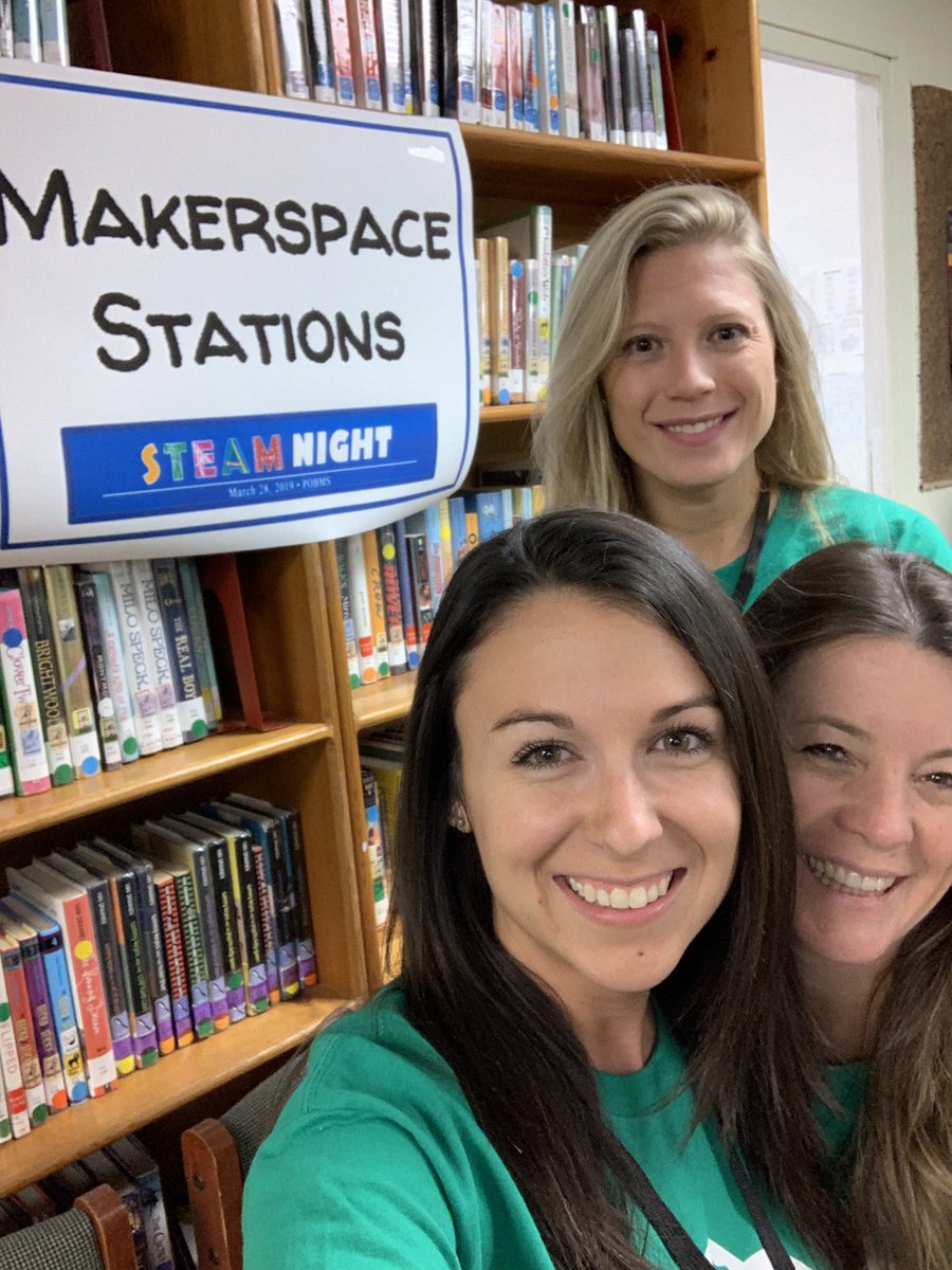 mrspatinoPOB's tweet photo. TEAM #Makerspace. So much fun tonight with these ladies! #POBSTEAMNight @tmarconePOB @MrsReehilPOB @ParkwayPOB @POBSchools https://t.co/1NCwiLOEiS