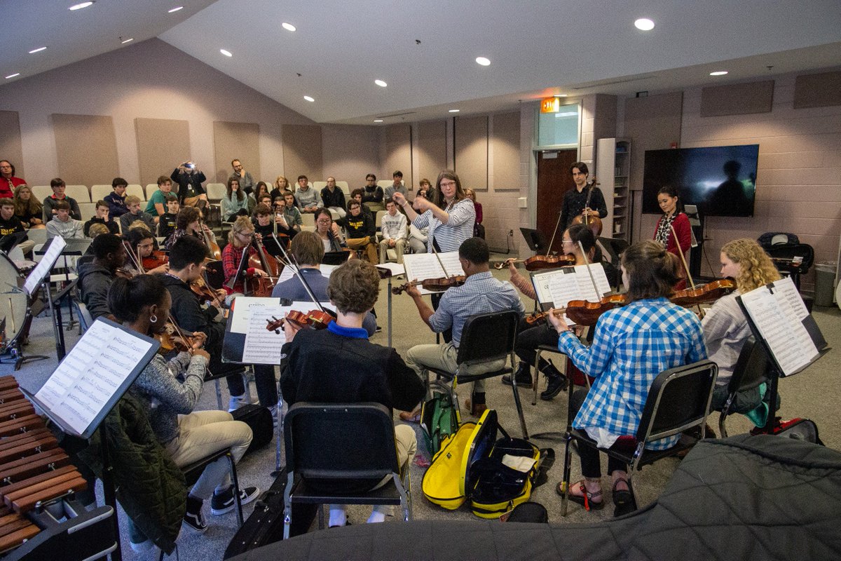 CollegiateArts's tweet photo. Thanks to Duo B for performing and working with our musicians this week!  What an unbelievable experience for all. @CougarArchive @CollegiateRVA @CougarsGlobalEd https://t.co/NmINEnZchp
