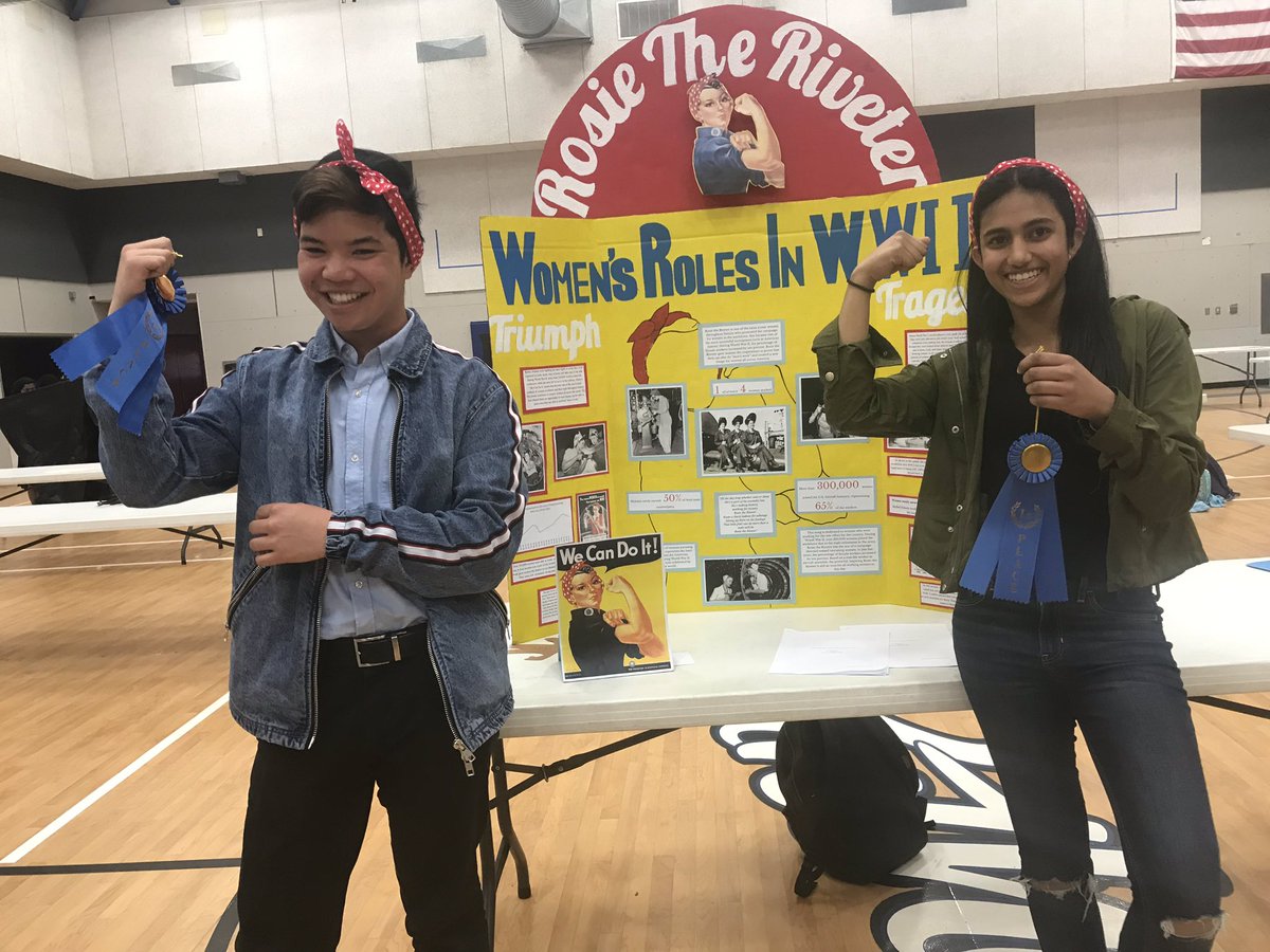History Day 2019 at MCMS.  41 Teams demonstrate collaboration, engaged learning, excellence!  Well done , students and Ms. Lavene, coordinator, sponsor, mentor #oakparkshares