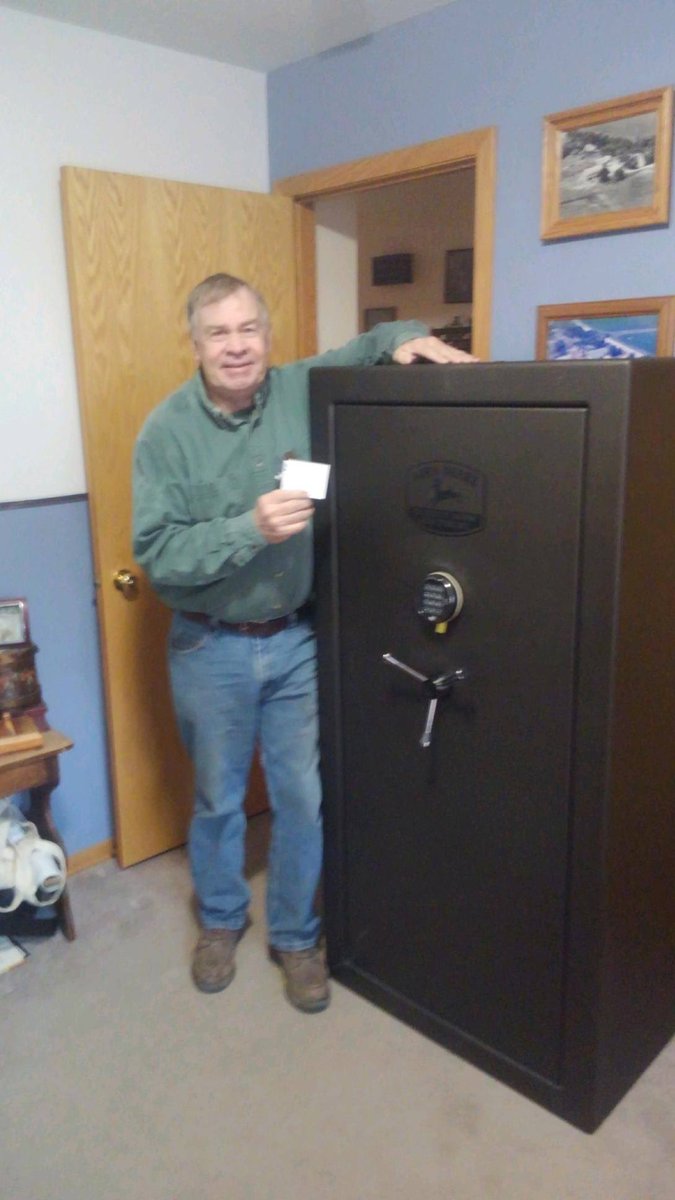 Congratulations to Joe Vandersnickon on winning the John Deere security safe during our #HarvestforHunger raffle. Thank you to everyone who participated! Working together we were able to provide approximately 108,000 meals to those in need. #BuildingStrongCommunities