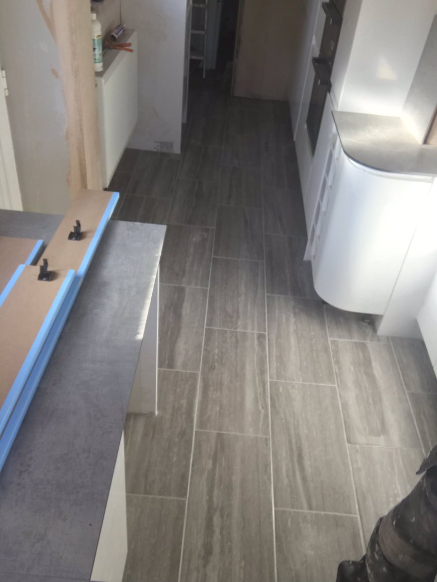 Pc Floor And Wall Tiling On Twitter Galley Kitchen Lovely