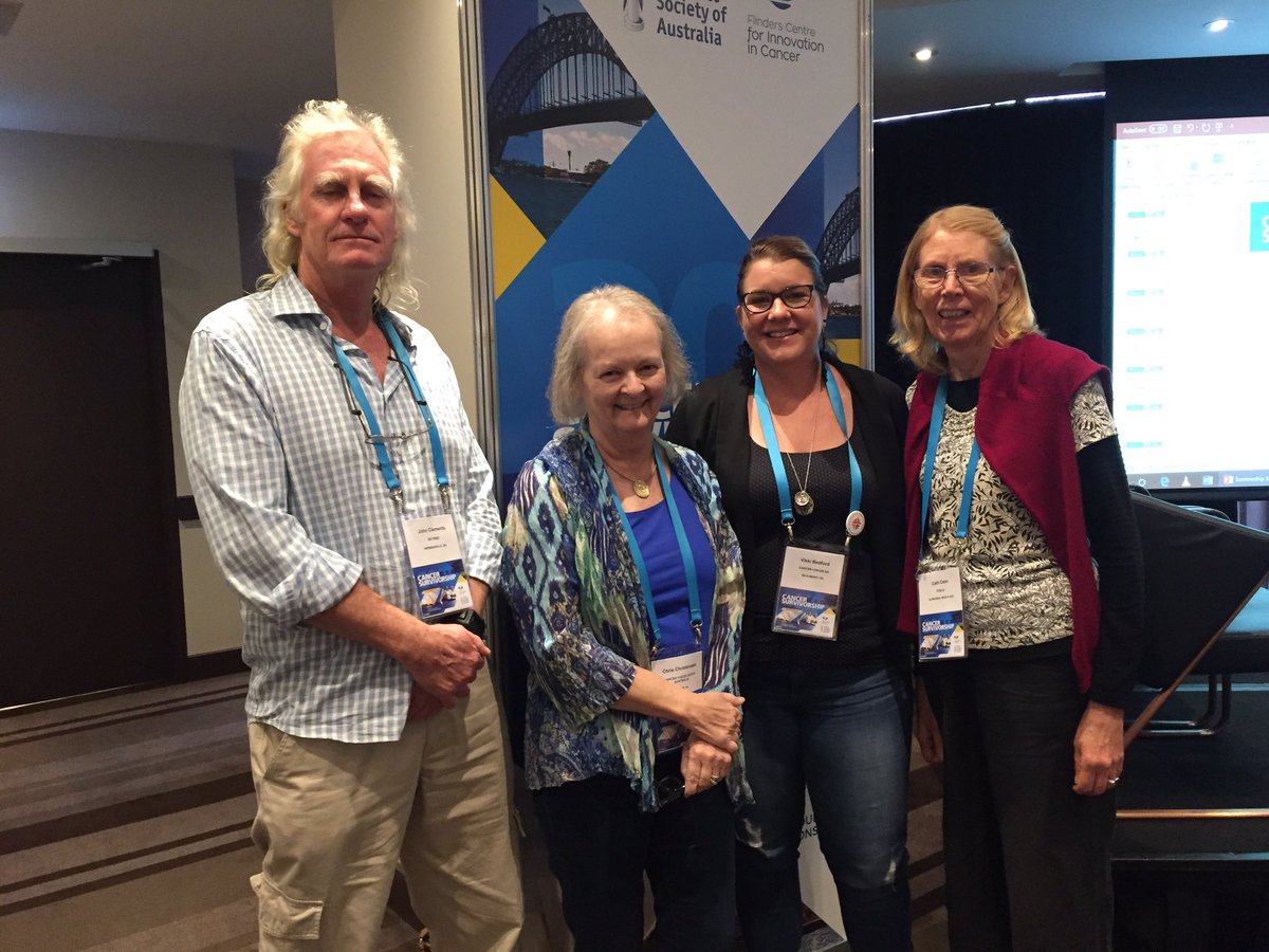 @cancerFCIC thank you for providing funding for us (Cath, John, Vikkie) to be at the cancer survivorship conference. Great experience! #surv19