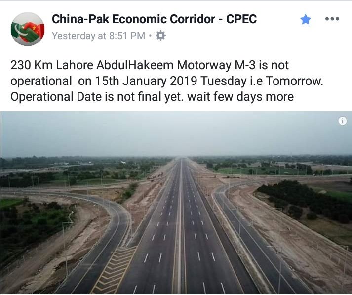 iamWaleedtahir's tweet photo. They are not able to make it operationalize even after many operational dates announced by themselves.
#M4
#Motorway
#CPEC
#AbdulHakeem
#LAHORE
#NHA
#AlwaysDelay
@PTIofficial
@SaniaaAshiq
@ImranKhanPTI
@HummaSaif
@TalatHussain12 https://t.co/hmLF0SwOZs