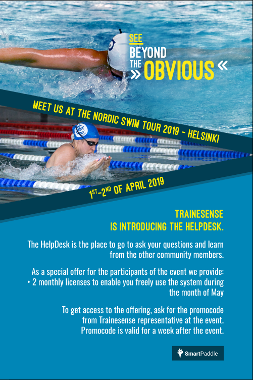 Trainesense's tweet photo. Nordic Swim Tour  - We will be present good luck to all swimmers! #swimming #helsinkimeet https://t.co/iFhoqXuak6