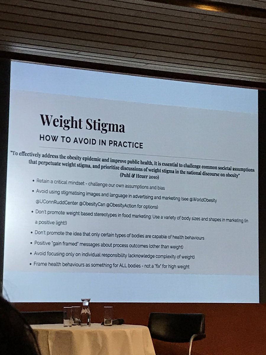 Thanks @HelenlouWest for continually pushing #weightstigma up the agenda for HCPs..reminding us to ALWAYS challenge our assumptions and drive ‘gain framed’ positive health messages not weight centric approaches  #NIIFood4Thought @NIINutrition #nutritionisascience #nutritionist