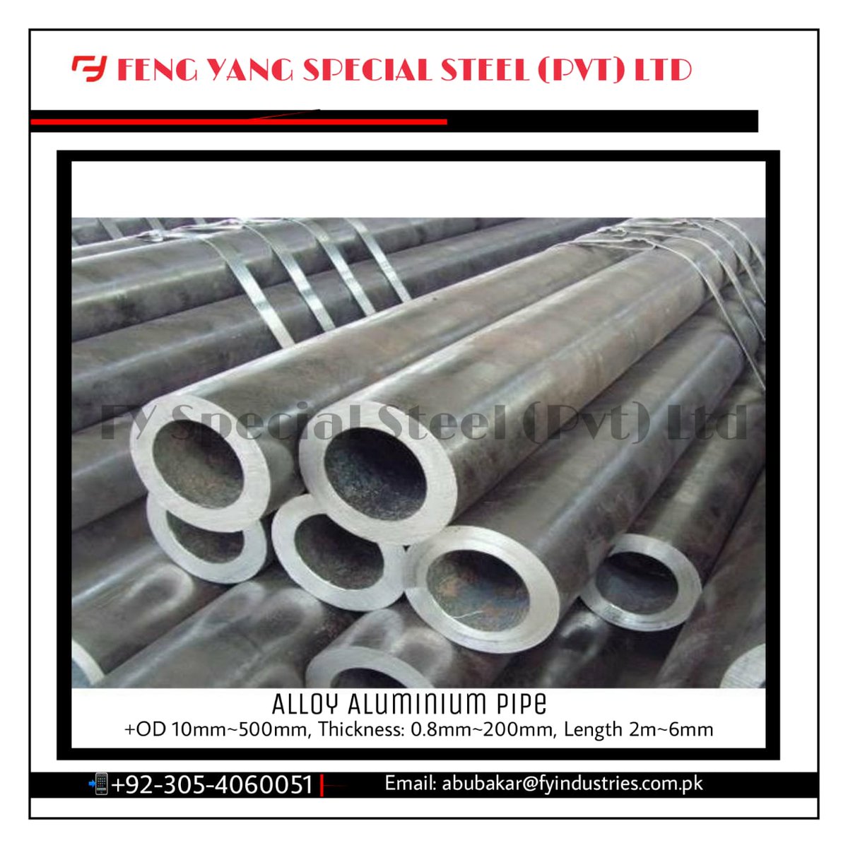 PakChinaSpecia1's tweet photo. #Alloy_Aluminium
1) #Aluminium_Plates
2) #Aluminium_Round_Bars.
3) #Aluminium_Pipes
#Size+OD 10mm~500mm #Thickness: 0.8~200mm #Width 500~2000mm #Lengh 2m~6m
#GRADE: 6061/2024/1060/7075/5052/1100
#Contact_Number+92-305-4060051
#Email: abubakar@fyindustries.com.pkTranslate https://t.co/QaxKFnNxsV