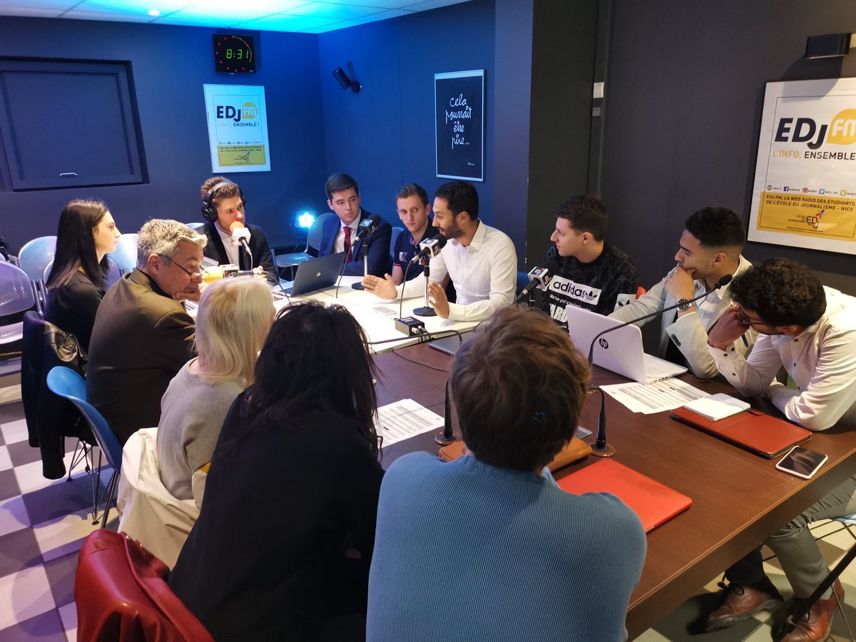 GADDICTIONfr's tweet photo. Les étudiants sont mis en avant ce matin sur @EDJ_FM ! #DEDJ #24hEDJ #EcoleduJournalisme #Nice06 https://t.co/BlOdpGQ6Bv