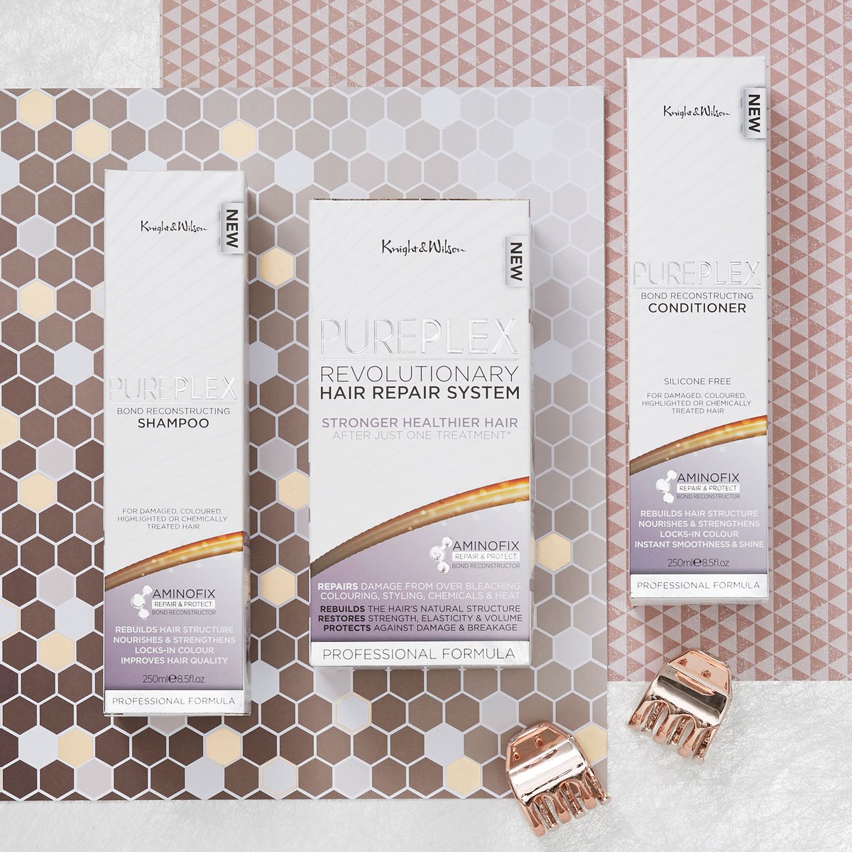 KnightAndWilson's tweet photo. It's #FreebieFriday time! Heal your hair for Spring this week with the chance to win a trio of our best-selling Pureplex range, simply FOLLOW &amp; RT to enter! 

Competition closes Sunday 31st March at 23:59. UK only. 16+. Winner drawn Monday. GOOD LUCK!

#freebie #competition https://t.co/pZkNA2VjvR