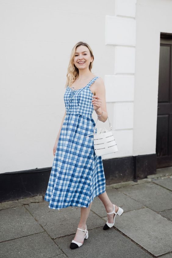 monsoon tartan dress