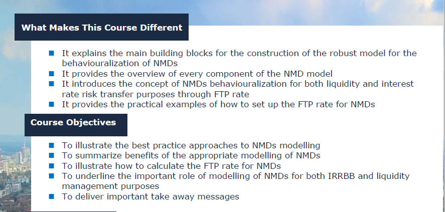 Introduction to the Modelling of Non-Maturing Deposits
bit.ly/2Fs6aop
#Modelling #Deposits #alm #banking #webinar #livewebinar
