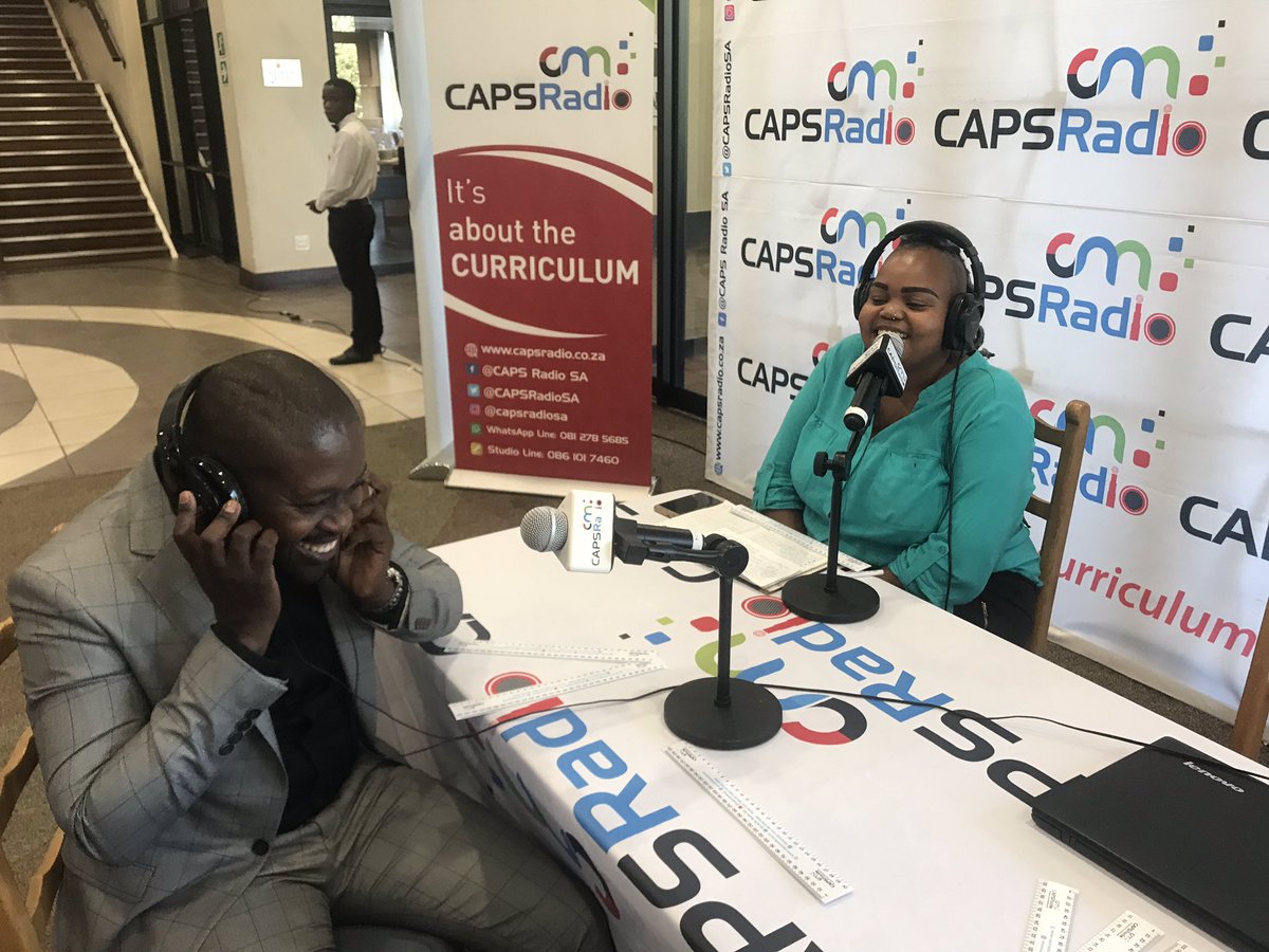 CAPSMediaSA's tweet photo. On Air: The CEO of Mathew Goniwe School of Leadership and Government Adv Thulani Makhubela speaking to @Thandi17900591 about ICT in Education.
@TheCurriculumZA @EducationGP @GautengProvince https://t.co/L45fJbKGzi