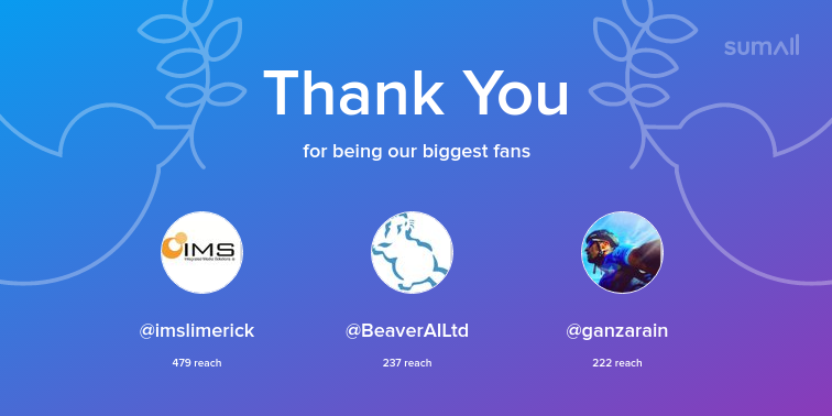 SaltoSystems's tweet photo. Our biggest fans this week: @imslimerick, @BeaverAILtd, @ganzarain. Thank you! via https://t.co/g3Q0RF2MiF https://t.co/rIFugMBglu