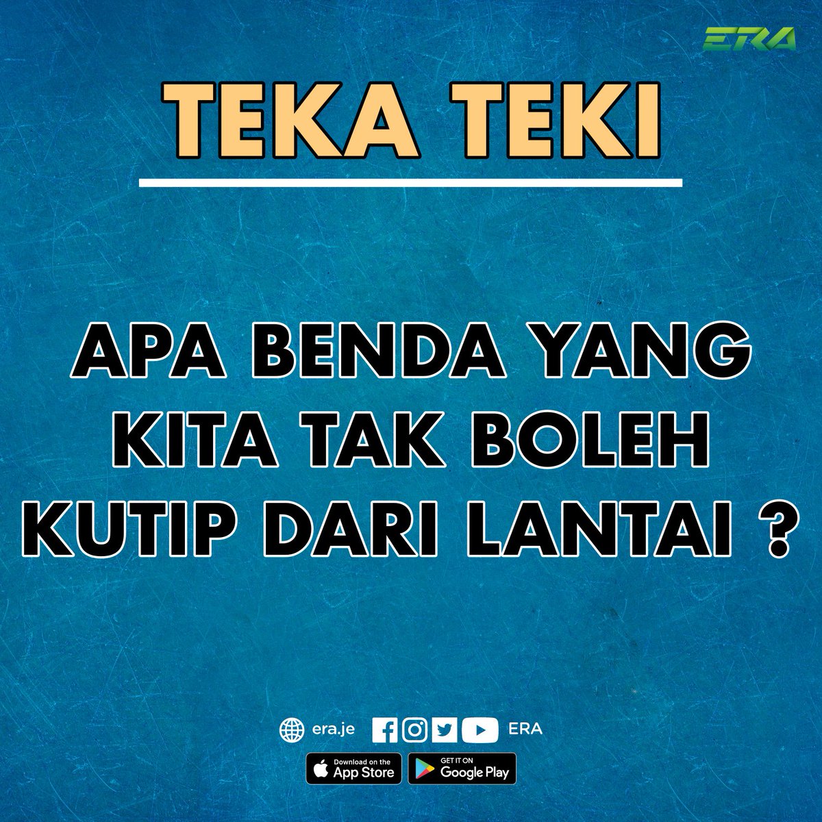 Era On Twitter Jom Lah Main Teka Teki Kejap Hehe Apa Jawapan Dia Alaaa Senang Je Teka Teki Ni Haaa Sharera Https T Co Rzlmnlihus Twitter