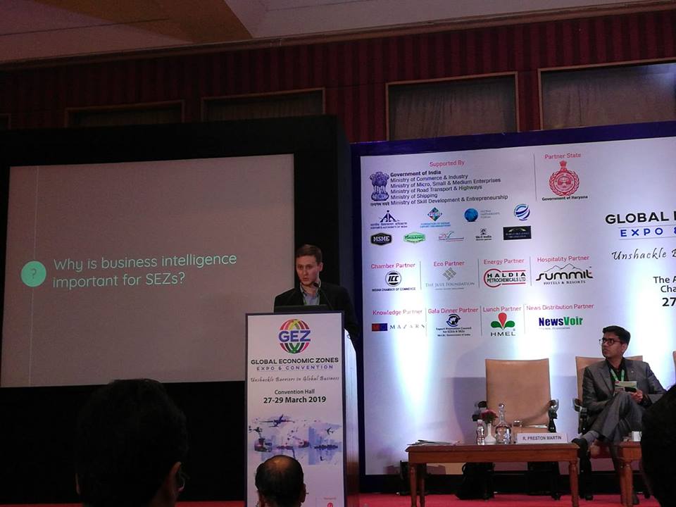 GEZExpo's tweet photo. #GEZExpo2019 #GEZExpo
Mr. R. Preston Martin, Co-founder, and CEO, Adrianople Group sharing his viewpoints on the importance of 'Business Intelligence in SEZs' https://t.co/OFivayudQC