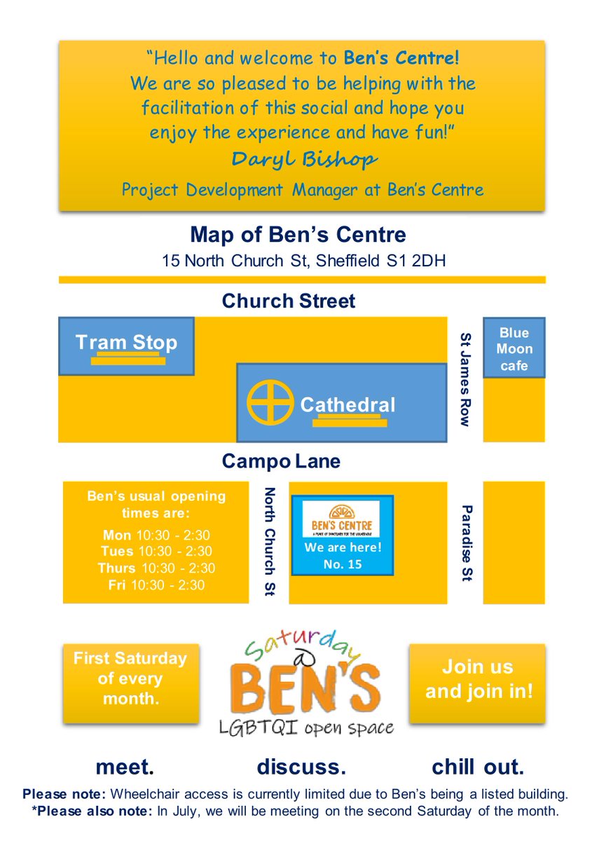 A few things going on at Ben's Cafe. Check out the details below. #events #sheffiled #lgbt #sheffield #benscafe