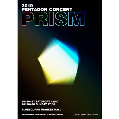 kworld1010's tweet photo. 2019 PENTAGON CONCERT〈PRISM〉 ー 
予約受付中！
#PENTAGON #PRISM #コンサート #チケット代行

詳細は下記をご覧下さい！
 https://t.co/zupd4joHqL https://t.co/Z2EN40t2QT