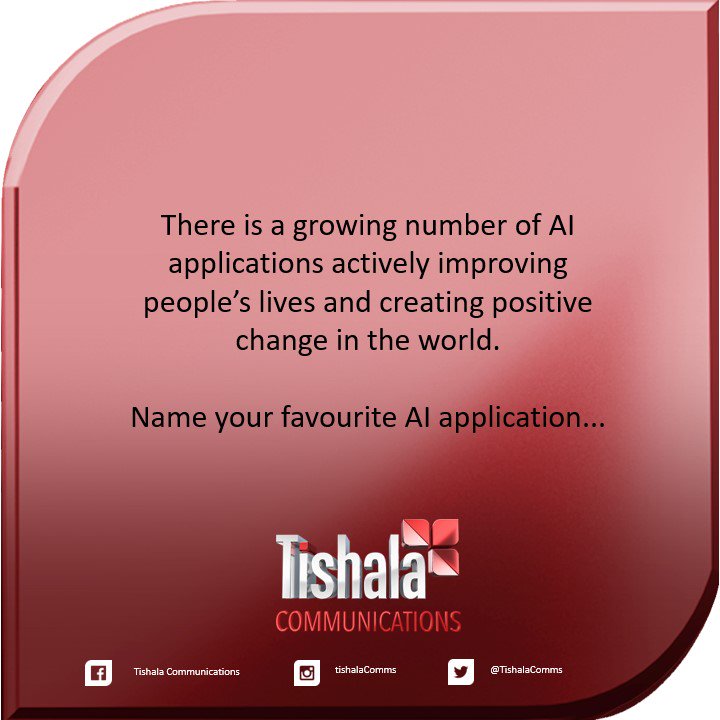 TishalaComms's tweet image. Name your favourite #AI applications

#Cortexlogic #Technology