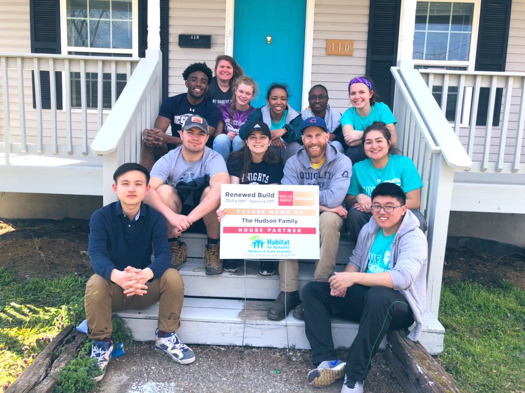 Dmoore_ICCP's tweet photo. All 110 needed was a little TLC and your @ICCatholicPrep @Habitat_org team provided it! This house was made with walls and beams and built with love and dreams. Best of luck to the Hudson family! #KnightUpMakeChange #KnightWork #LearnLeadServe https://t.co/XBTLS442QB