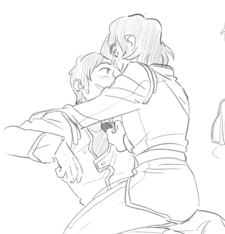 spaceliondraws's tweet photo. mmmMM some more?? old art? from right after the nycc panel because dang..uniforms. 

sorry twitter is prob gonna rip this one up cause it's a screenshot png 😞 https://t.co/xIjCZmzzCx