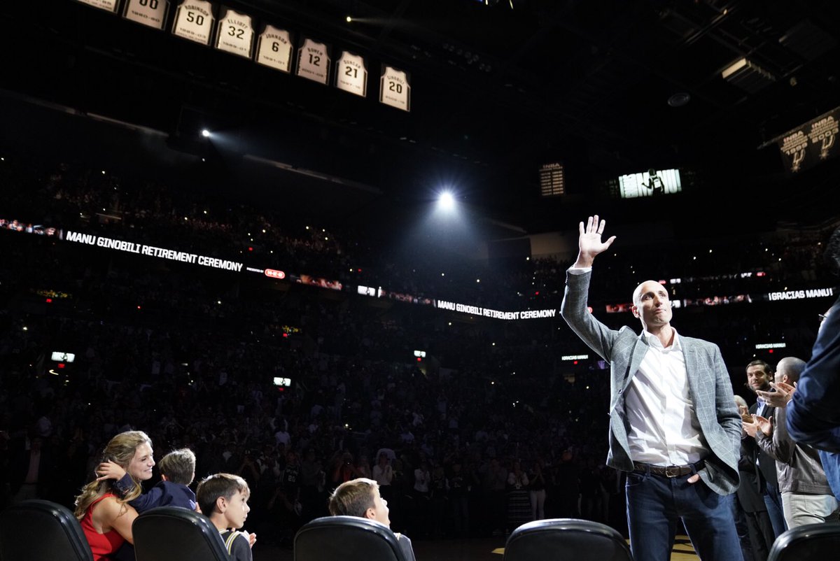 Manu Ginóbili, agradece el gesto (Foto: @spurs).