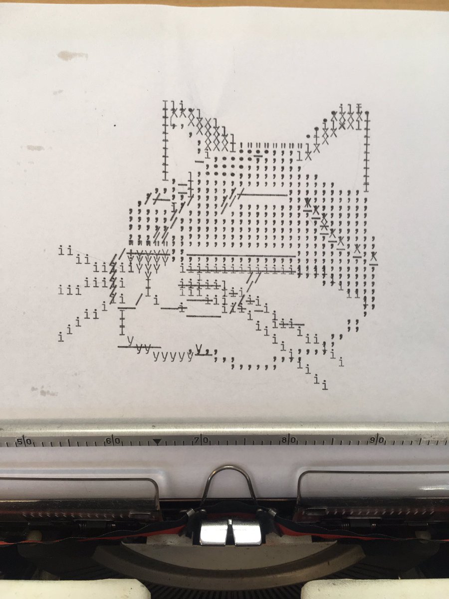 imnickthecat's tweet photo. i have been Drawn using a Typewriter!! and i have a Poem too https://t.co/eGxu3mtT4K