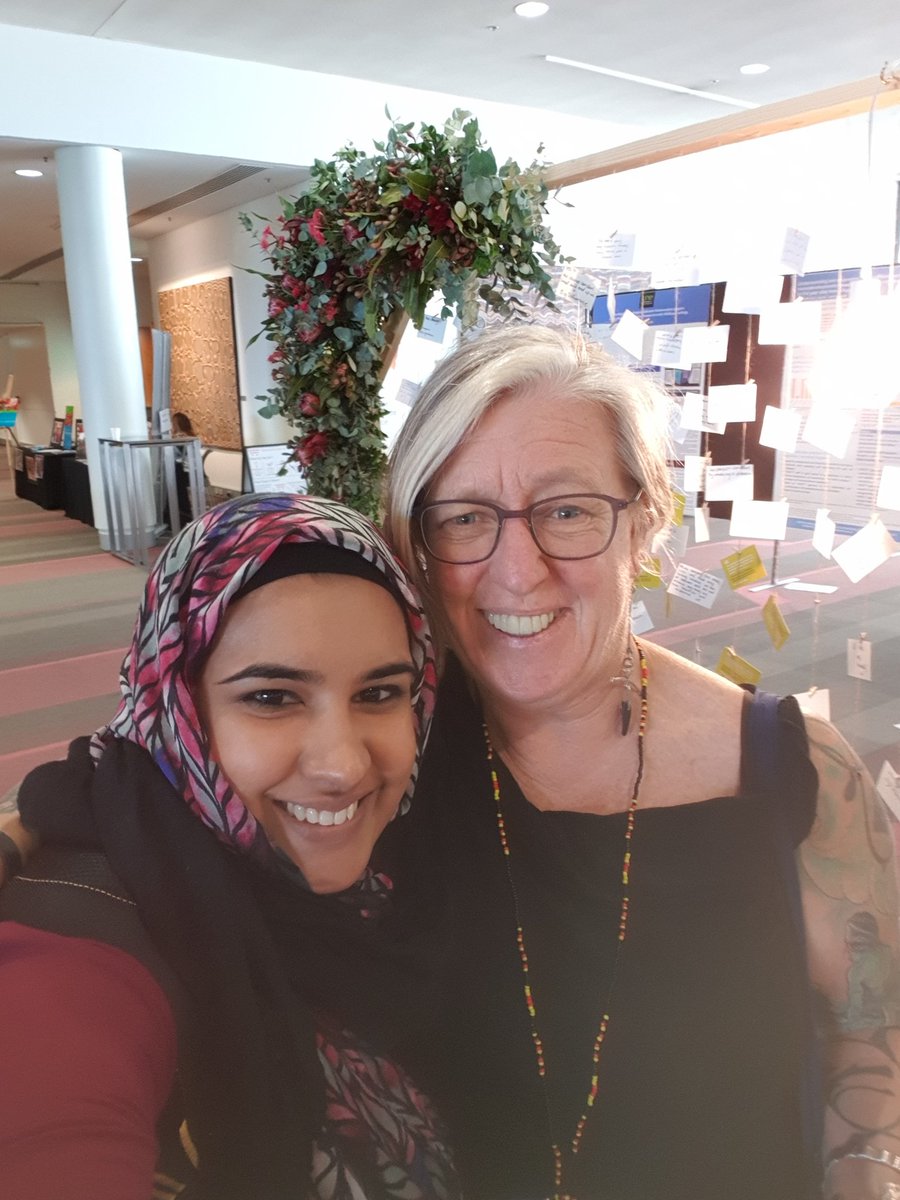 sam33ra's tweet photo. @RefugeeTRIRConf @VikkiReynolds5 @CultureInMind @WorldWellnessG  inspiring and re-energising the Refugee Trauma Recovery in Resettemet conference attendees. Timely reminder to go back to frameworks inspired by the heart, shared humaity and social justice. #healthequityjustice https://t.co/ga1U4owKqQ