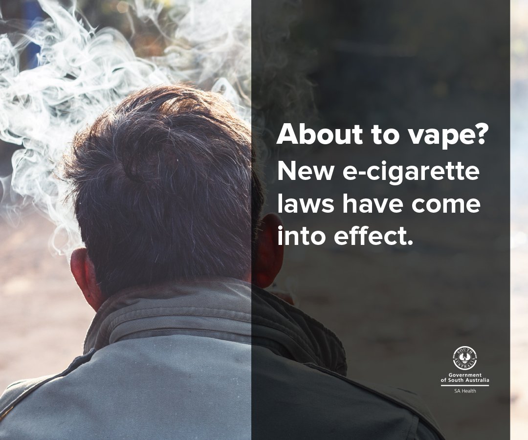 New e-cigarette laws ban the use of e-cigarettes in public areas that are smoke-free. To learn more about this law and other changes affecting e-cigarettes, visit bit.ly/2TBZvvN