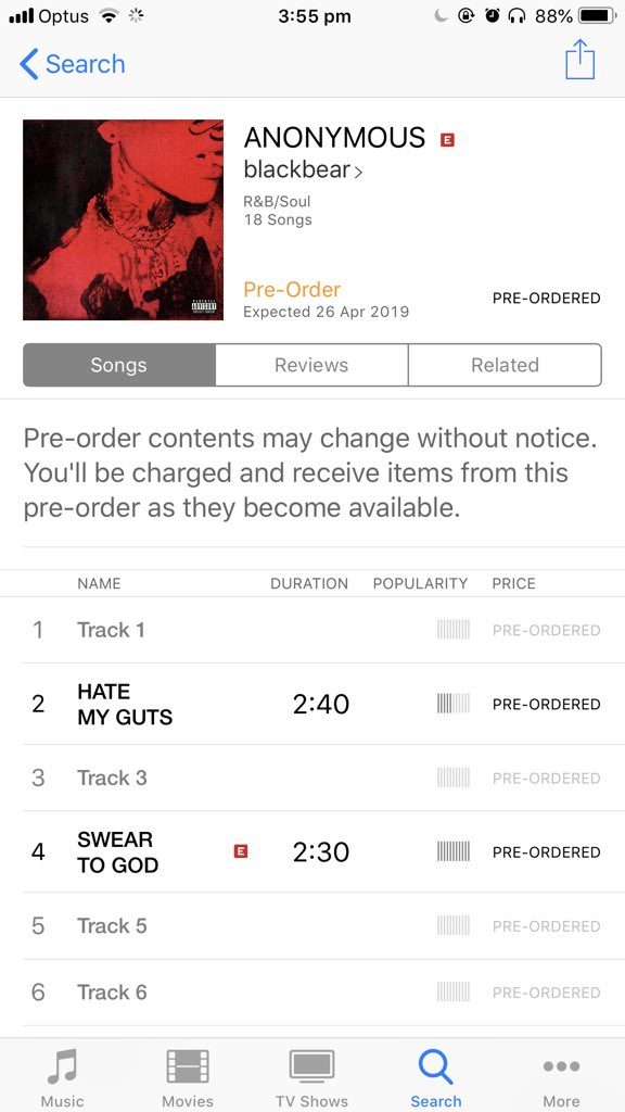 SLIDETHRV's tweet photo. @iamblackbear PREORDERED!!!
#HATEMY GUTS https://t.co/349d87rCJL