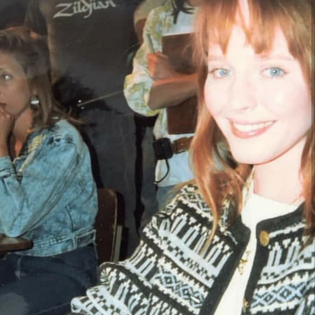 Behind the scenes, sitting in class... #tbt #horror #noes