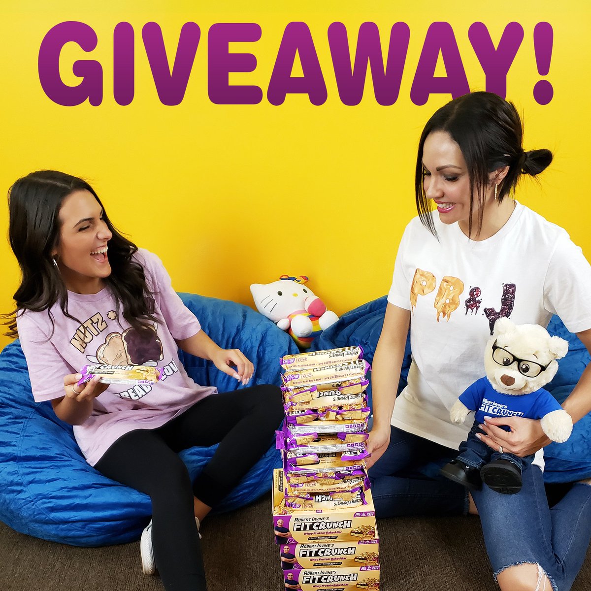 FitCrunchBars's tweet photo. Just a couple of #grownkiddz playing Peanut Butter and Jelly Jenga!😎 #ujelly? Well don't be, this could be YOU!😉 Head to 👉 https://t.co/Tf3xGejnHh and enter TODAY for a chance to WIN a box of our NEW PB&amp;J bars along with a @grownkiddz tee!
#freefitfriday #win #free #fitcrunch https://t.co/A9SFCcsjIx