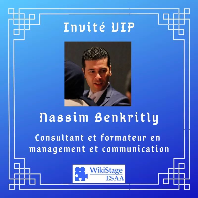 Fier d'être invité comme VIP au Wikistage ESAA où le partage est notre leitmotiv 
#Wikistage #ESAA #Marketing #Communication #Management #Digital #IA #Blockchain #Lookingforward #Science #Pharmacy