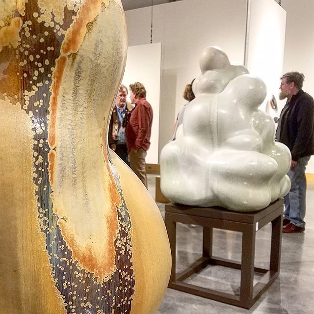 k10erickson's tweet photo. Lost & Found: Reitz + Gustin Collaborations. If you are at #NCECA2019, it is soooooooo worth the drive out to Wayzata! https://t.co/PR3QGY6Ezo https://t.co/OtUVKB5Cql