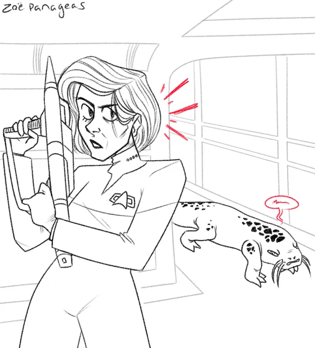 gesture drawing homework turned into a threshold rewrite (sry tom)
---
#StarTrek #artistsontwitter 