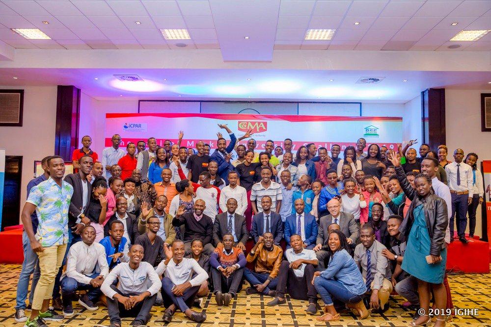 IGIHE's tweet photo. Pomp and colour characterised the awarding ceremony of the 2019 Capital Market University Challenge after a rigorous and hectic preselection stages in all provinces from across #Rwanda and the @CityofKigali. | #Unichallenge19

Read more →https://t.co/6rDp0zHknC https://t.co/4Yg19irqxP