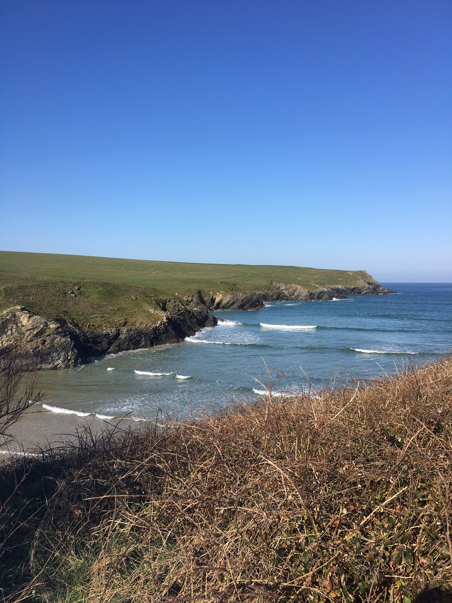 Hoping the morning mist will burn off again to reveal another beautiful day in Cornwall #beach