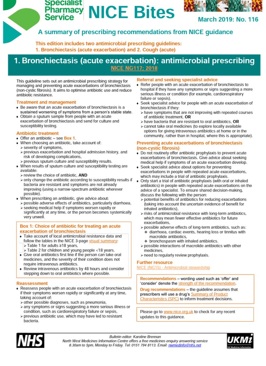 Babir1981's tweet photo. #NICEBites #acutecough #bronchiectasis https://t.co/eCsjc4IHUl
