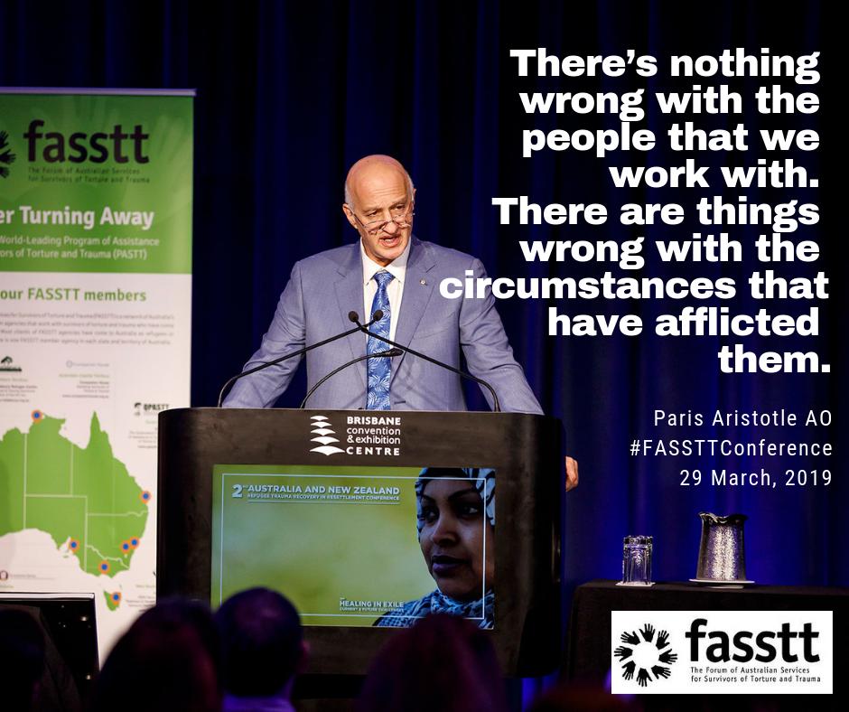 RefugeeTRIRConf's tweet photo. Our clients have sane reactions to insane events. Paris Aristotle AO. #FASSTTConference https://t.co/K3ngZ84mNM
