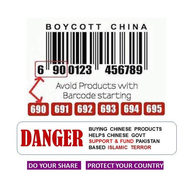 0044Tamil's tweet photo. #terrorism #terrorists #chinasupportsterrorism @Echinanews @ReutersChina @IndiaToday @timesofindia @republic @ndtv #BoycottChina #boycottchinesegoods #boycottchineseproducts 

Boycott Chinese products #Huawei #Alibaba #Xiaomi #Lenovo
@BlockChinaTrade https://t.co/Ro0FBBeJzT