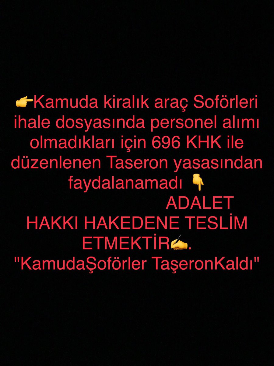 👉32.414 defa
 ↘️Kamuda Kiralık Araç Şoförleri’ne Kadro diye haykırmışım  1 ide çıkıp bunlar kim ne istiyorlar dememiş 

Şimdi susuyoruz geri dönersek Sizden olmayacağız 

Gemileri yakıyoruz
#KamudaKiralıkAraçŞoförleri
<a href="/ZehraZumrutS/">Zehra Zümrüt Selçuk</a>