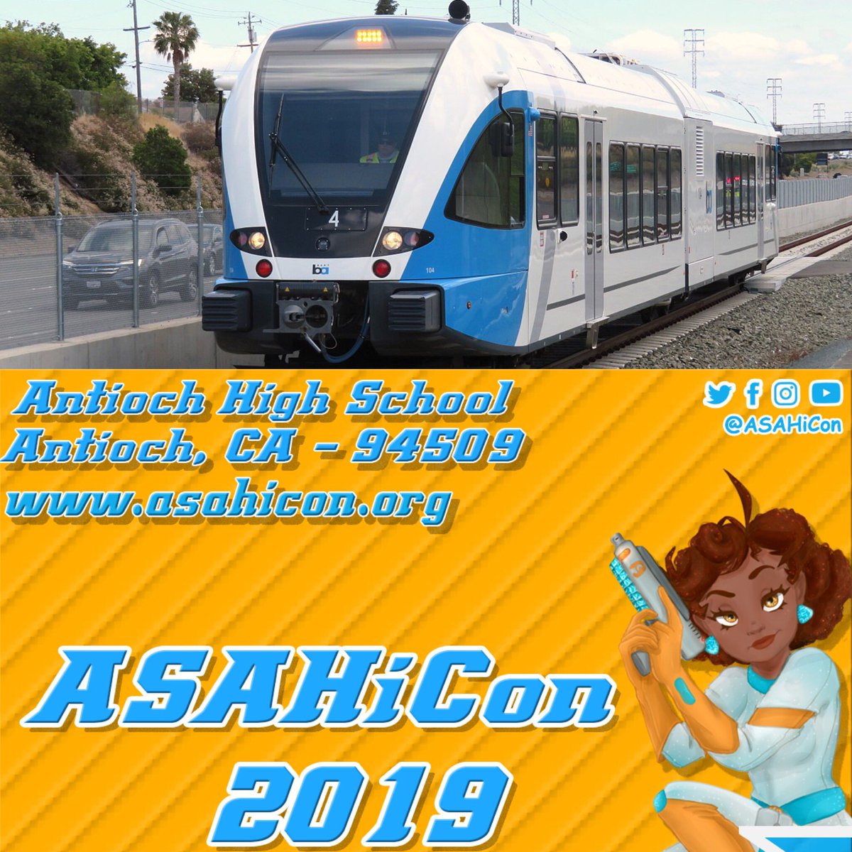 blameebner's tweet image. Hey everyone!  Don’t forget that you can take e-BART to @asahicon on April 13th!  @trideltatransit #380 #394
