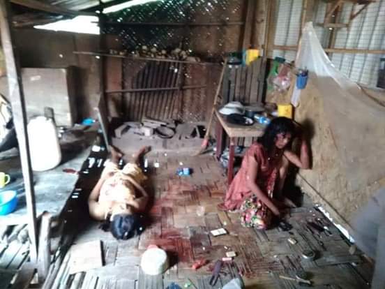 mgmg_kyaw's tweet photo. Since from today morning around 6: 33am, Burmese army is firing machine guns, launchers from Tein Nyo bridge to the
#AutThaKanVillage. targeting innocent civillians.
#BurmeseTerroristArmy
#killingvillagers
#TwoWoman wounded
#OpenFired #OneKilled.
Crdt:Khaing Thu Kha https://t.co/kXFdCL8HbZ
