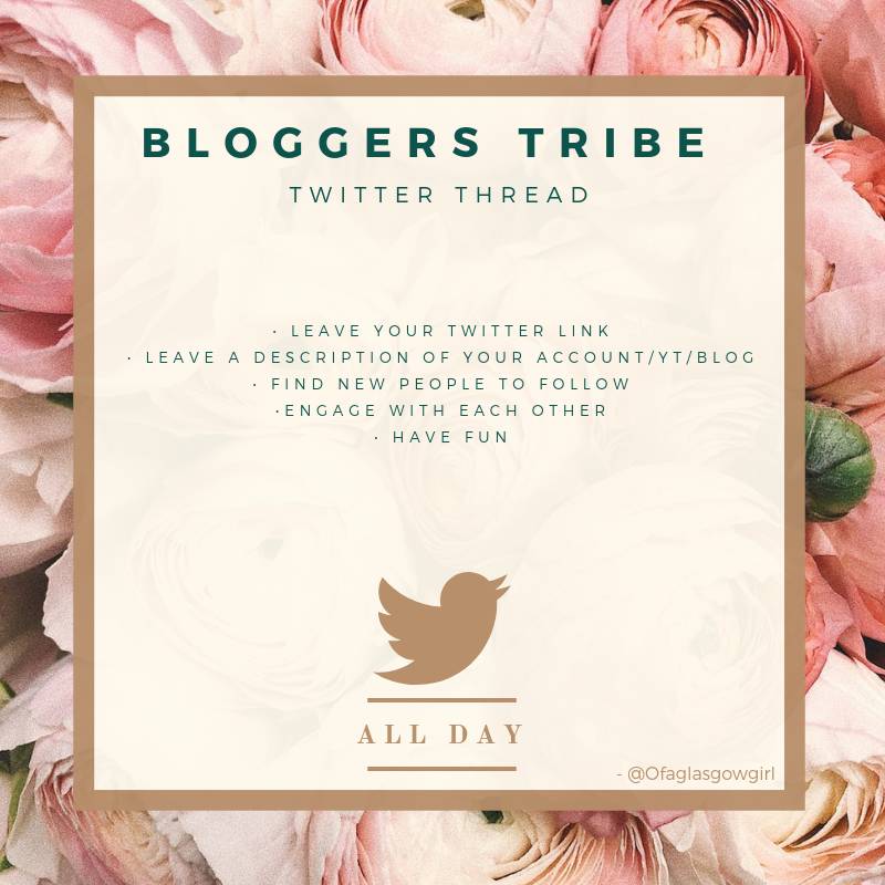 BloggersTribe's tweet photo. It's FRIYAY 🎉🎉 I'm so glad it's the weekend ✌

You know what day it is, Twitter thread day! 📱 Leave your links &amp; a description of your Blog/YT/Account 👇 Find new people to engage &amp; grow with 🌱

I'm at https://t.co/N2UwEuPjvq 💕 Following back 😘

- Ofaglasgowgirl https://t.co/FSLruY3bTg