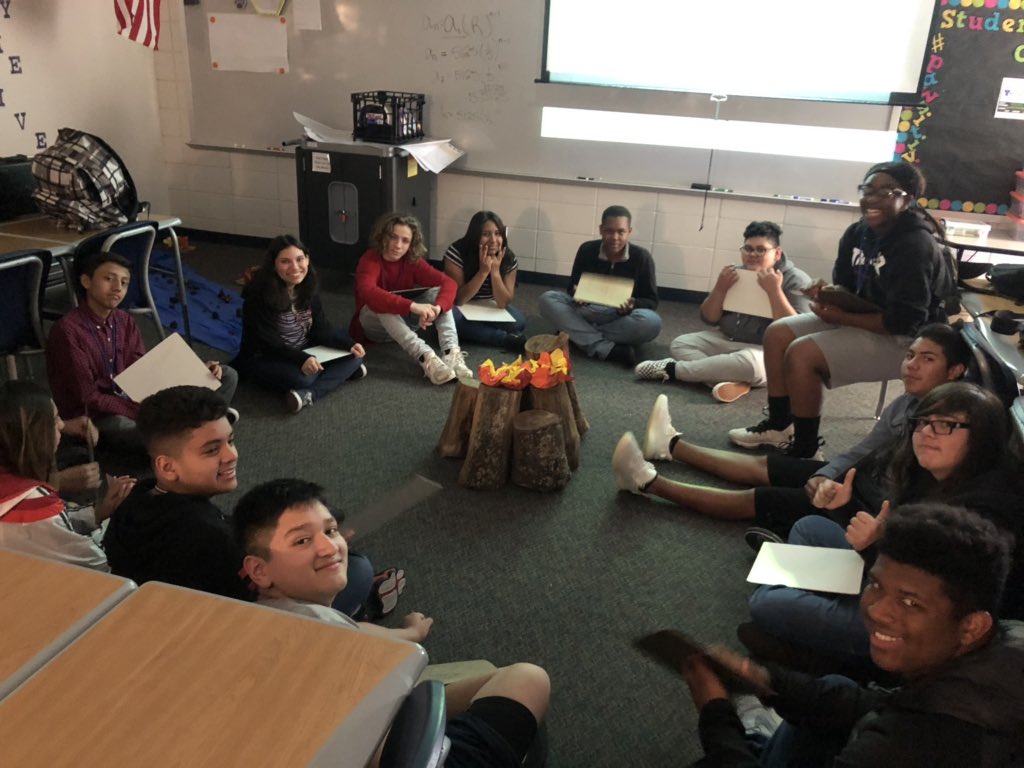 MrsGmathteacher's tweet photo. @LacreshaJones19 is our Algebra teacher at @HumbleISD_SMS and  she knew our students needed s’more algebra today!!!!#campfire #algebracamp #smores #msjonesisgreat https://t.co/yh8d1F7d7y