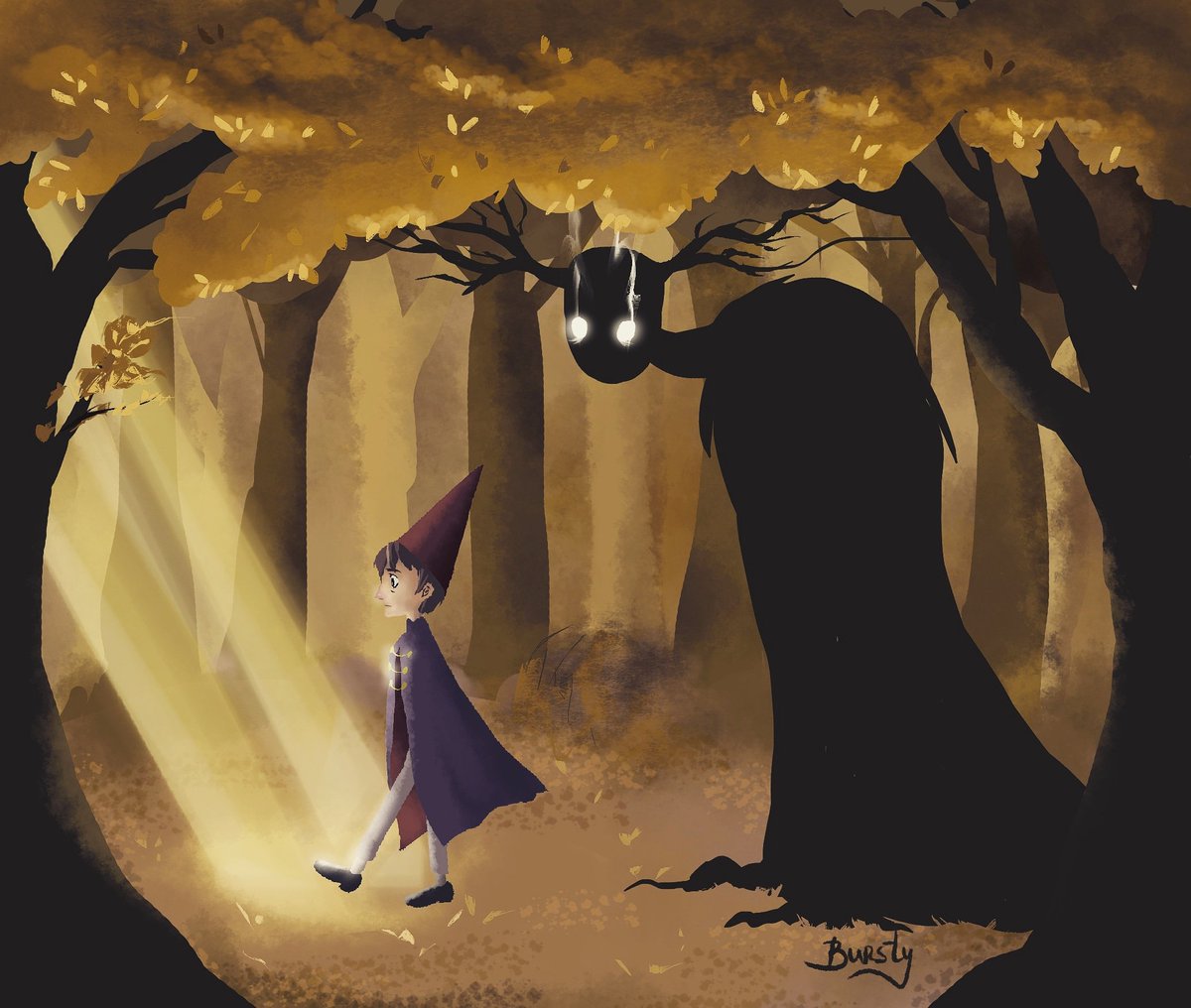 BurstyChan's tweet photo. Come out of the shadow #Overthegardenwall #fanart #CartoonNetwork #art https://t.co/48Hh9dGZ7N