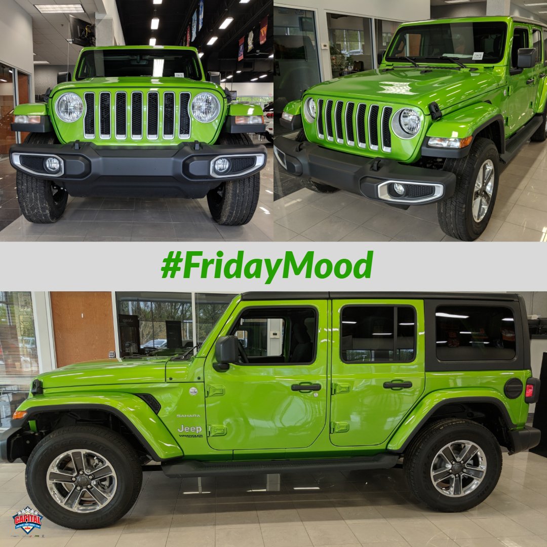 This is a great weekend to have a Jeep. Come by our Dealership anytime to see for yourself! #FridayMood #capitalcjd #jeep #workday #business #employees #family #anniversary #community #roadtrip #work #garner #green #dark #drive #hustle #commitment #friday #photo #adventure