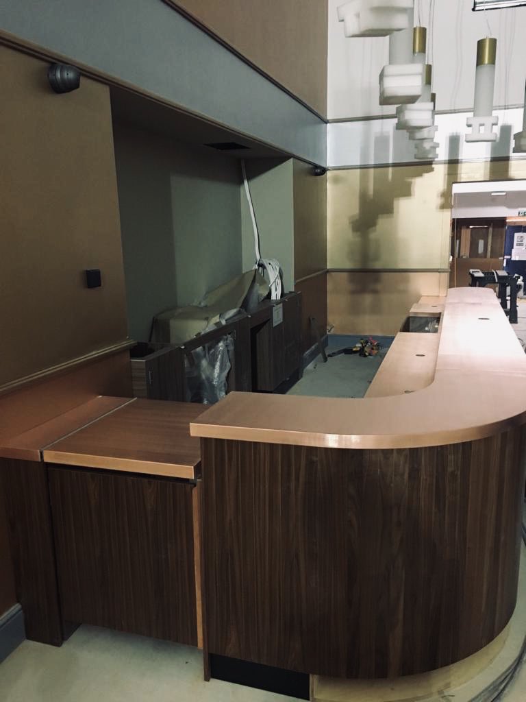 mpmengineering's tweet image. Some #copper #bar #worktops fitted today in #Bromley @picturehouses #cinema for their concession stand, we also delivered the full #confectionery bar tops which are being #fitted at a later date, a nice #artdeco #cinema soon to re open