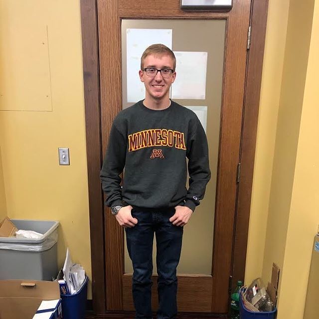 cseweek's tweet image. Congratulations to Ryan Brunner (pictured) and Emma Peterson, the finders of the Golden Calculator! #cseweek19