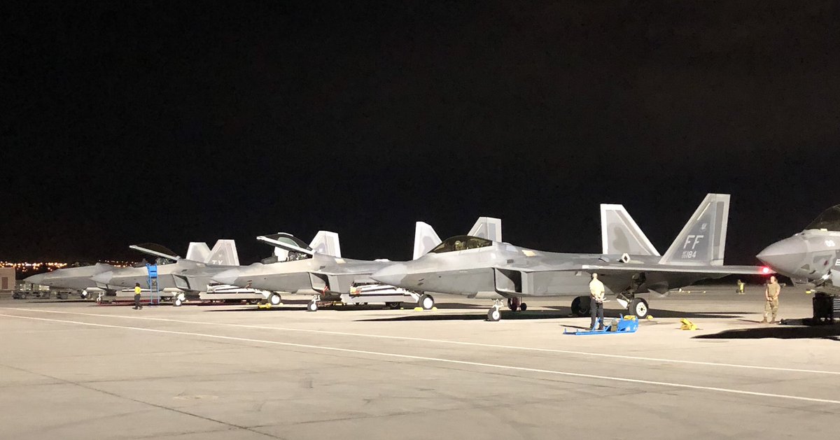 America’s oldest fighter squadron the 27 FS Fightin’ Eagles, returned from two weeks of night flying at Nellis AFB. #FirstToTheFight