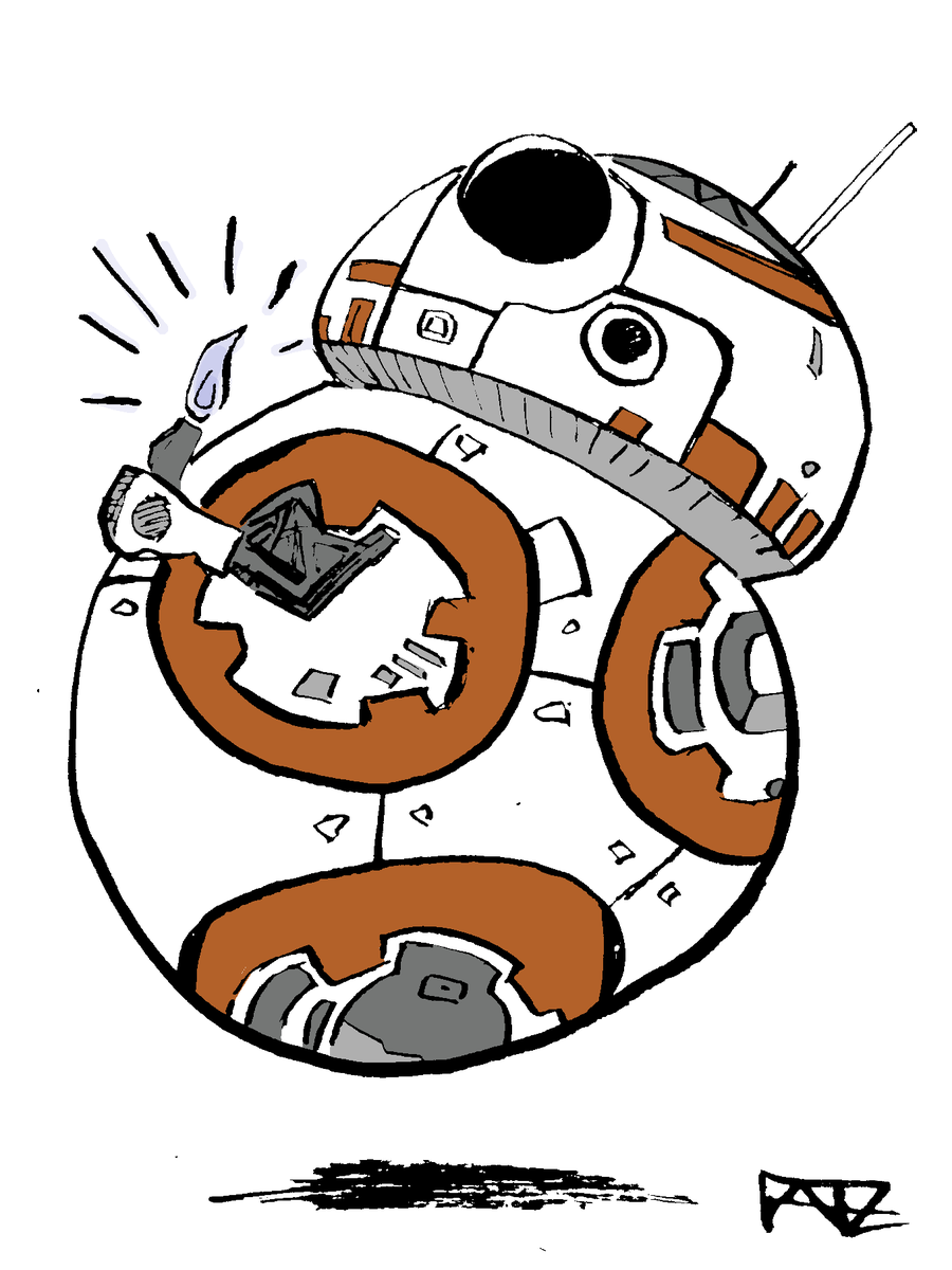 FAFZ36's tweet photo. What did I think of the new Star Wars Trailer? Well.... #onedrawingadayforayear #OneDrawingPerDay2019 #starwars #StarWarsCelebration #StarWars9 #EpisodeIX #StarWarsIX #kriegdersterne #guerredesetoiles #RiseOfSkywalker #StarWarsEpisodeIX #BB8 #fanart #FanArtFriday #ninelifes https://t.co/m0W1Hzp31N