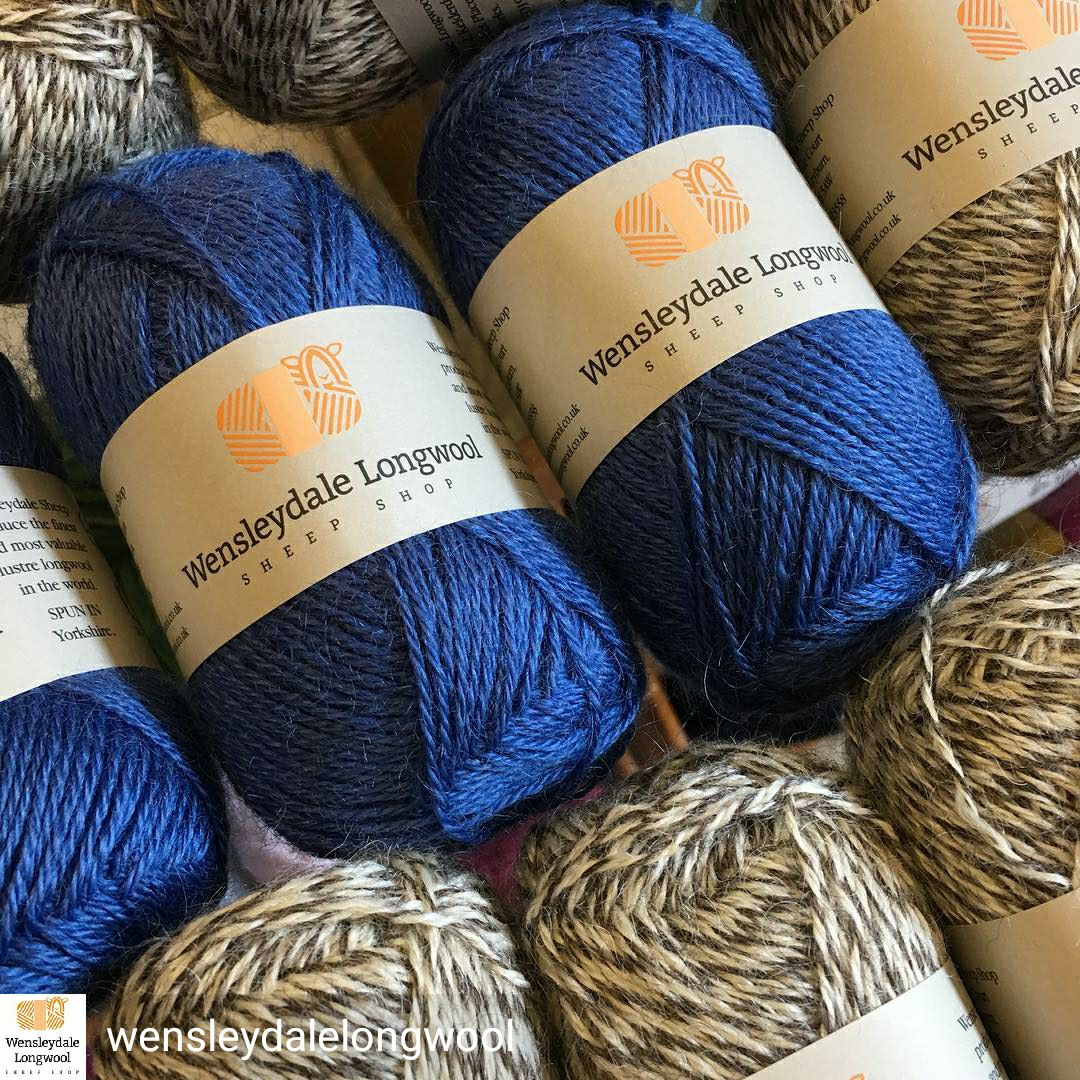 WensleydaleYarn's tweet photo. Some 4ply Wensleydale in Denim blue DK &amp; Aubergine back in stock - just in time for Yarn Show in Leeds this weekend -  #singlebreedyarn #breedspecific #yorkshire #wensleydale #knitting #crochet #spinning #felting #springintowool #springintowool2019  -  https://t.co/4ikfMMvU8c https://t.co/7ARN0SGvqt